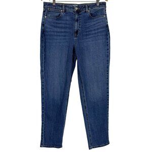 L.L. Bean Classic Fit Jeans Sz 14 Straight Leg 12" Rise Cotton Blend 30" Inseam